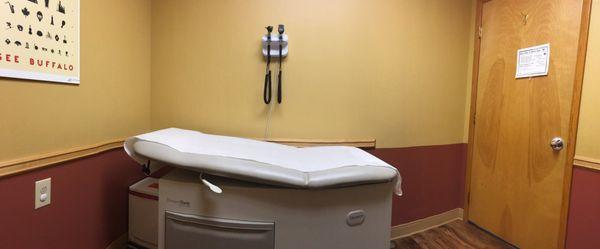 Inside one of the check-up rooms.