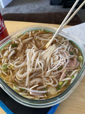 This was my first time ordering. I decided to try the beef Pho & it was amazing! Beef Pho