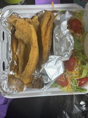 2 Fish Plate with Double Salad