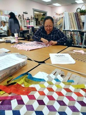 Fabric weaving class