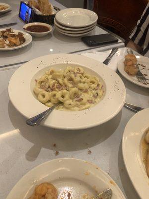 Tortellini carbonara