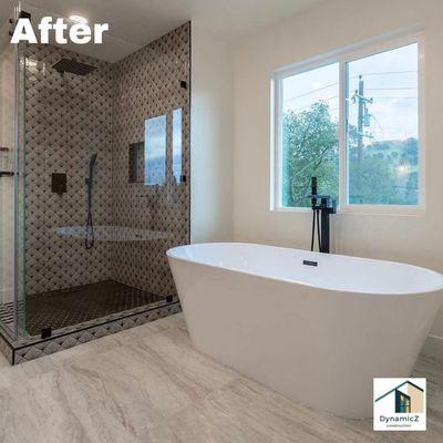 After bathroom remodel