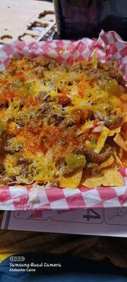 This is a full order of the Carne Asada Super Nachos