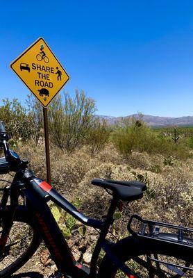 Haibike ebike in the desert