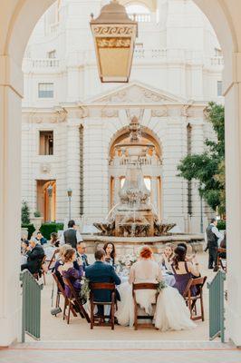 Location: Pasadena City Hall, Catering/Rentals/Coordination: Event Professionals, Photos: Nhiya Kaye Photography, Flowers: Violette’s Flower