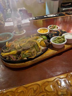 Steak fajitas