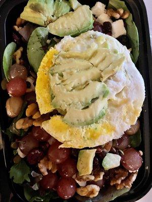 Nutty mix up, no chicken, add egg and avocado