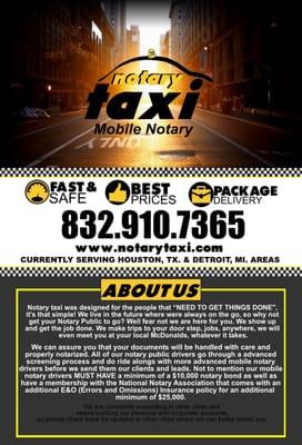 Houston Mobile Notary Public Serving You 24/7 For All Your Notary Public Needs And Mobile Closings! notarytaxi.com