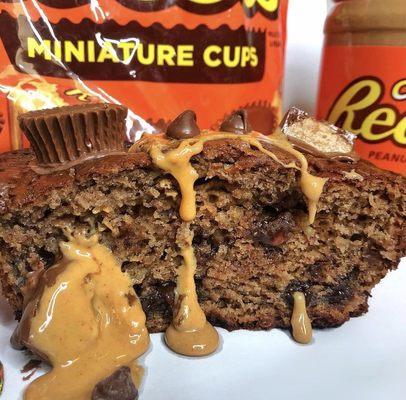 Reese's Peanut butter Banana bread