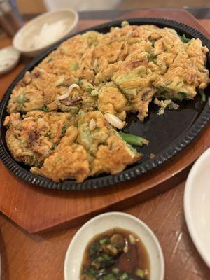 Seafood pancake