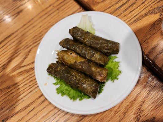 Stuffed grape leaves ... very dry