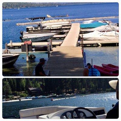 My SHIP failed to come in! - so, I rented a SMALL boat & had a grand time in this beautiful lake! $100/hr, U-Drive.,08/16/18.