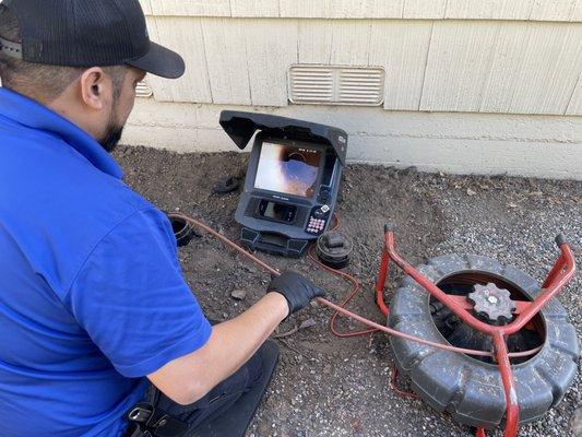 Video of sewer line