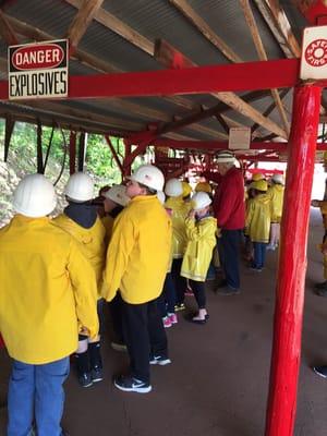 We had an awesome week so far.. Many schools came to visit the mine.  The kids really enjoyed the tour.