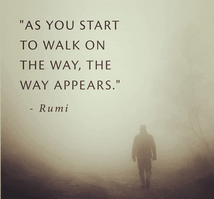 Release worry about the far-away future. All you need to know is where you start. As you move forward, your amazing future reveals itself.