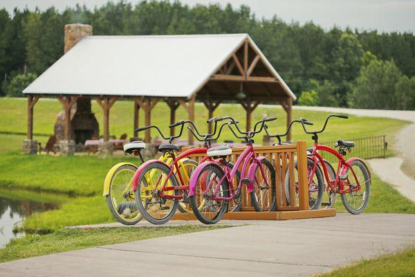 Bike Rack on Bike Path