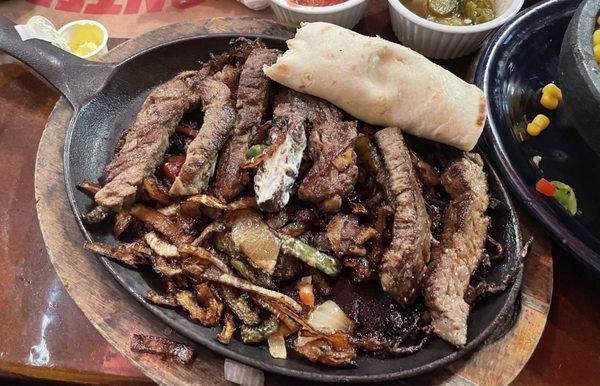 Beef fajitas