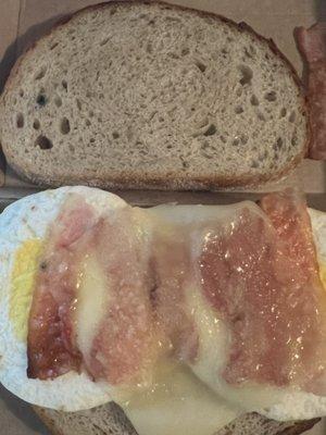 Mold transferred to egg from bread : (