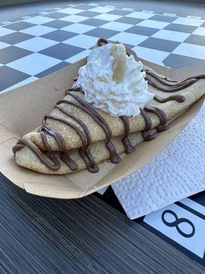 The North Star Crepe banana and Nutella