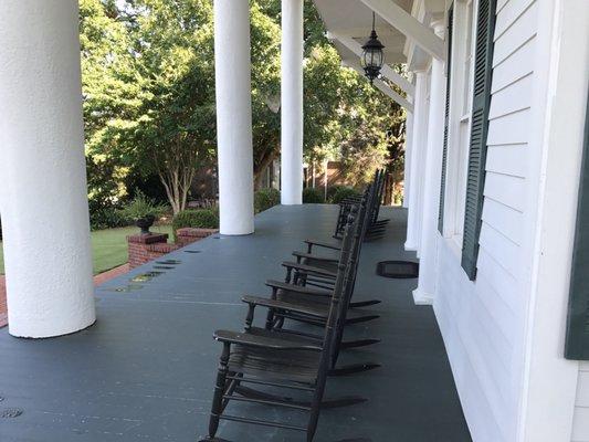 A front porch made for Rocking chairs