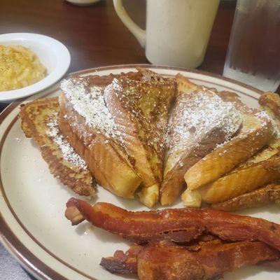 French toast, bacon, and hash brown casserole