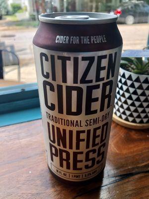 They have Citizen Cider from Vermont...one of my all time faves.