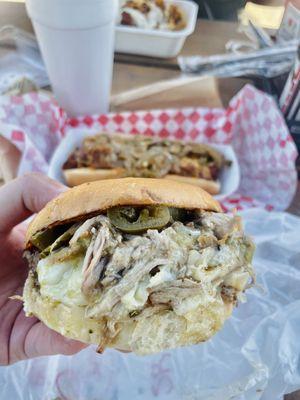 Hatch Green Chili Pork Burger