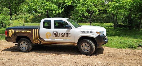 Palisade Pest Control technicians travel in clearly marked vehicles and are background checked in full uniform every day.