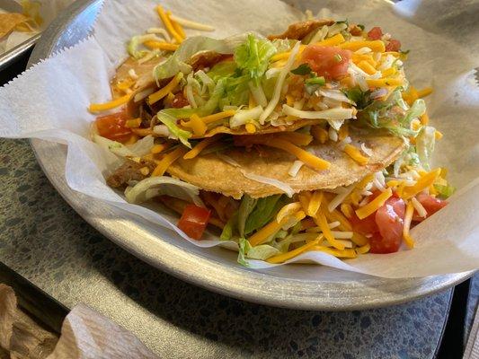 Chicken taco and carnitas taco for national taco day!