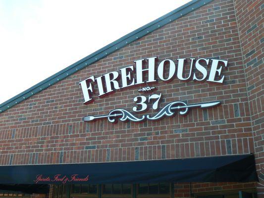 Outdoor channel letter signage for a firehouse  in San Francisco, CA