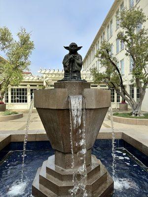 Master Yoda Fountain at the Letterman Digital Arts Center in the presidio.