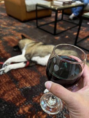 5 pm wine in the lobby