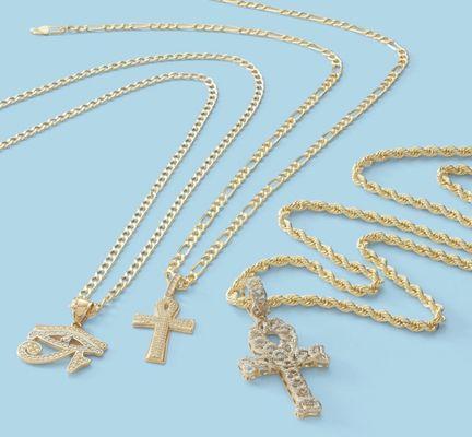 Gold Chains & Charms