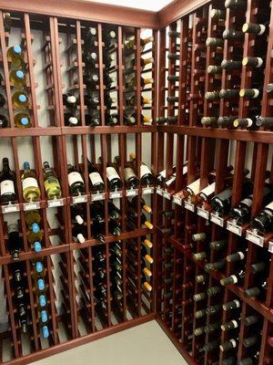 Wine cellar. Impressive selection