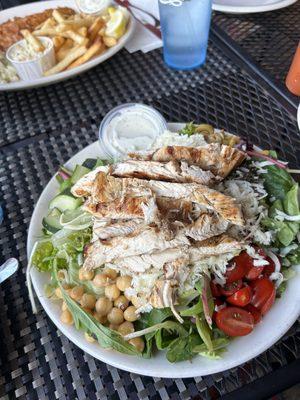 Grilled chicken salad - it was OK