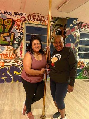 First time Pole Fitness participants... Great Times!