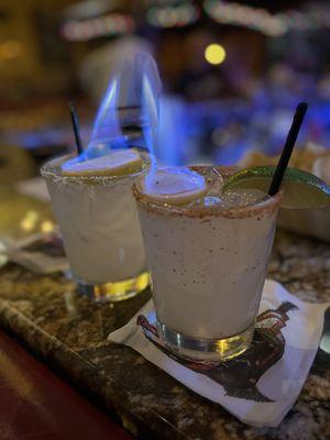 Mezcal margaritas