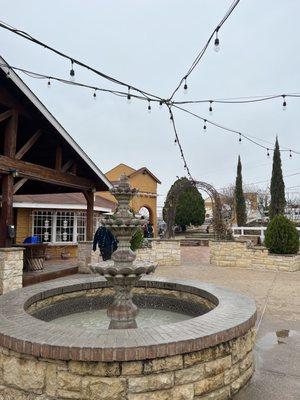 Outside patio area