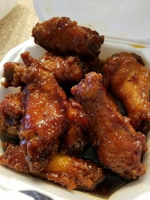 General Tso's chicken wings $6