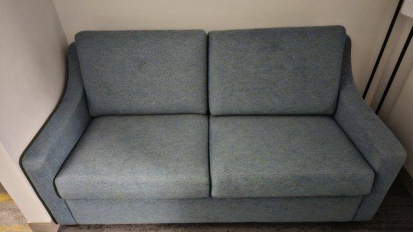 Couch with pull-out bed.