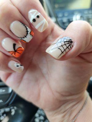 Never too early to decorate your nails for Halloween