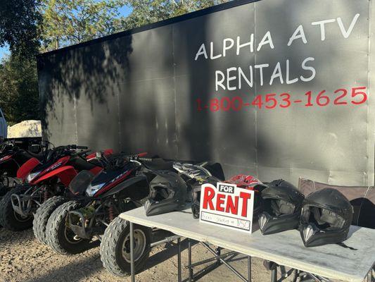 Atv for rent prices starting at $50