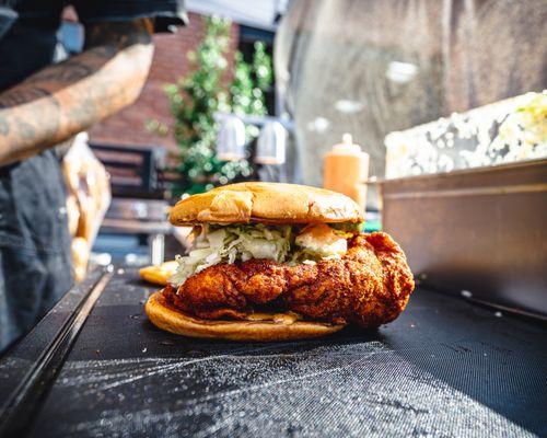 Nashville Style Fried Chicken Sandwich