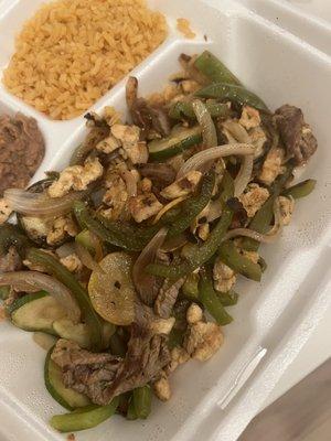 Steak/chicken fajita