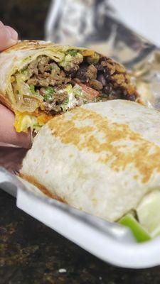 14" carne asada burrito