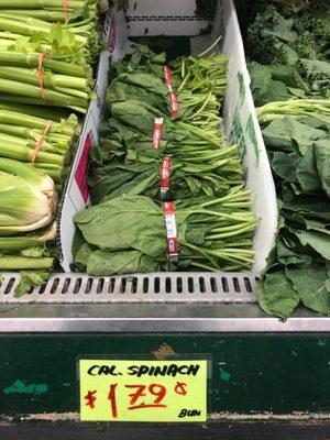 Cali. Spinach small bundle $1.79