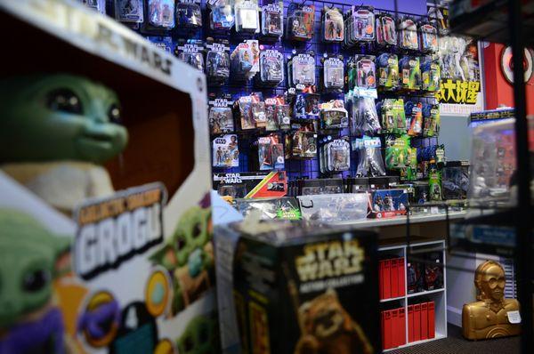 A glimpse of the Star Wars section at Kerbobble Toys