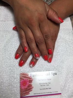 Natural gel nails design by ML