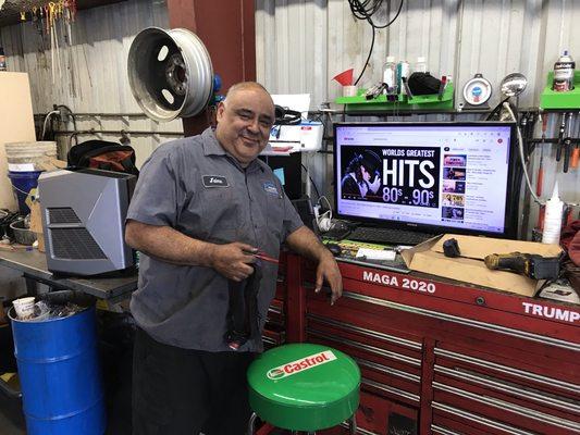 This is Jaime! He is one our technicians at the shop!