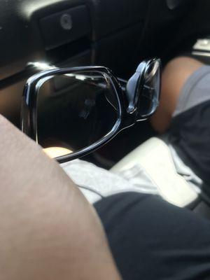 This is how my sons lense looks in the sun